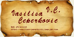 Vasilisa Čeperković vizit kartica